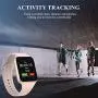 Sazooy Smart Watch, Fitness Trackers Touch Screen Smartwatch Fitness Watch with Camera Pedometer Sleep Monitor Music Player SIM SD Card Slot Compatible iOS Android Phones Men Women (Pink)
