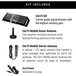 Cel-Fi GO Vehicle | Mobile Cellular Signal Booster for Vehicles, Fleets and SUVs | Approved for use on All Major US Carriers
