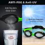 Uniswim Swimming Goggles for Kids(Age 3-12) Youth Goggles for Swimming 2 Pack, Children Swim Glasses with Nose Clip Earplugs Nose Bridge, Shatterproof Anti-Fog 100% UV Protection Lens Clear Wide View