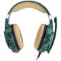 BIBOX G2600 Stereo Gaming Headset, Camouflage Comfortable Over Ear Headphones 3.5mm Jacks with Noise Cancelling Mic ＆ LED Light for PC/Laptop/PS4/Xbox One with 2 to 1 Adapter Cable