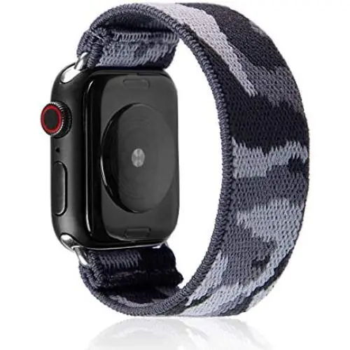 Elastic Band Compatible for Apple Watch, Scrunchie Stretch Wristbands Replacement Bracelet Loop Sport Strap for iWatch Series 1 2 3 4 5, Women Girls, Camo Grey, 38/40mm Elastic Band Compatible for Apple Watch, Scrunchie Stretch Wristbands Replacement Bracelet Loop Sport Strap for iWatch Series 1 2 3 4 5, Women Girls, Camo Grey, 38/40mm