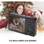 Mini Digital Camera,Vmotal 2.8 inch TFT LCD HD Digital Camera Kids Childrens Point and Shoot Digital Cameras Students Cameras,Indoor Outdoor for Beginner/Seniors/Kids (Black)