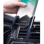 VANMASS Upgrade Car Phone Mount, HandsFree Cell Phone Holder for Car with 2 Air Vent Clips, Universal Air Vent Car Phone Holder Compatible with iPhone 11 Xs Max XR X, Samsung S10 S9 S8(Silver Black)