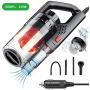 Car Vacuum Cleaner，Best Vacuum Cleaner,SIIWOO Car Vacuum Cleaner, Wet Dry Use for Quick Cleaning，150W DC12V 6000PA Low Noise Vacuum