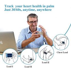 Heart Monitor, Personal Heart Health Monitor with PC Software, Portable Handheld Heart Monitoring Device for Fitness Home Use General Wellness Use