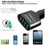 USB Car Charger 4 Port Fast Chargers 3.0 Multi Sockets 2.4 Amp for iPhone Samsung