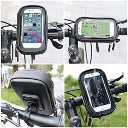 ROTTO Bike Phone Mount Bicycle Cell Phone Holder Handlebar Bag Anti-Shake Waterproof with 360° Rotation Three Sizes