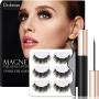 Dolanus Magnetic Eyelashes, Magnetic Eyelashes Natural Look, Magnetic Eyeliner and Lashes with Applicator(3 pairs)