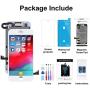 BeeFix Screen Replacement for iPhone 7 White, 4.7" LCD Display and 3D Touch Digitizer Full Assembly, with Proximity Sensor,Front Facing Camera,Earpiece Speaker and Repair Tools,for A1660, A1778, A1779