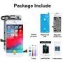 BeeFix Screen Replacement for iPhone 7 White, 4.7" LCD Display and 3D Touch Digitizer Full Assembly, with Proximity Sensor,Front Facing Camera,Earpiece Speaker and Repair Tools,for A1660, A1778, A1779