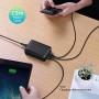 USB Quick Charger RAVPower 60W 6-Port QC 3.0 Fast Charger Desktop Charging Station Compatible Galaxy S10+ S9+ Note 10+ Note 9+ and iSmart Compatible iPhone 11 Pro Max XS Max XR X 8 Plus, iPad and More
