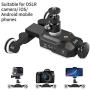 Zecti Camera Slider Dolly Rolling Slider Dolly Car Skater Video Track Remote Control 10 Speed Weight Up to 6kg Adjustable Chargeable Mini Slider for Canon Nikon Sony DSLR Camera IOS Android Smartphone