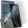 Ferilinso [6 Pack] 3 Pack Tempered Glass Screen Protector + 3 Pack Camera Lens Protector for iPhone 11 Pro Max (6.5), HD Clarity 9H Glass Screen Protector