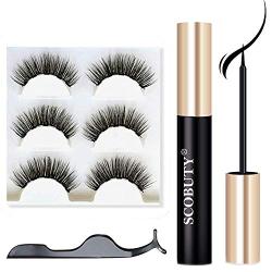 Magnetic Eyelashes, Magnetic Eyeliner, Upgraded 3D, No Color, Size No Size