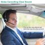 Willful M98 Bluetooth Headset Wireless Headset with Microphone Charging Base Pro Clear Sound for Car Truck Driver Call Center Home Office PC