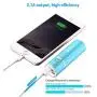 [Upgraded] POWERADD Slim 2 Most Compact 5000mAh External Battery 2.1A Ouput Portable Charger with Smart Charge for iPhones, iPad, Samsung Galaxy, HTC and More - Blue