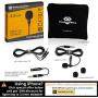 Professional Grade Lavalier Lapel Microphone Omnidirectional Mic with Easy Clip On System  Perfect for Recording Youtube / Interview / Video Conference / Podcast / Voice Dictation / iPhone/ASMR