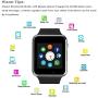 Smart Watch,Unlocked Touchscreen Smartwatch Compatible with Android/Bluetooth/iOS (Partial Functions) Call and Text Camera Notification Music Player Wrist Watch for Women Men(Black)