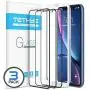TETHYS Glass Screen Protector Designed for iPhone 11 / iPhone XR (6.1&quot) [Edge to Edge Coverage] Full Protection Durable Tempered Glass Compatible iPhone XR/11 [Guidance Frame Include] - Pack of 3