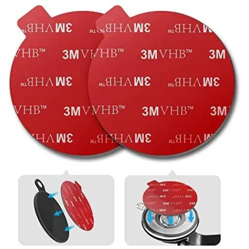 Sticky Adhesive Replacement for Dashboard Pad Mounting Disk, VOLPORT 2pcs 3M Circle Heat Resistant Double Sided Tapes Strong VHB Sticker for Suction Cup Car Phone Holder Disc, GPS Windshield Dash Cam Sticky Adhesive Replacement for Dashboard Pad Mounting Disk, VOLPORT 2pcs 3M Circle Heat Resistant Double Sided Tapes Strong VHB Sticker for Suction Cup Car Phone Holder Disc, GPS Windshield Dash Cam