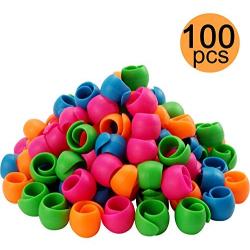 New Brothread 100pcs Thread Spool Savers/Spool Huggers - Prevent Thread Tails from Unwinding - No Loose Ends for Sewing and Embroidery Machine Thread Spools