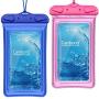 Floatable Waterproof Phone Pouch, Cambond Water Proof Cell Phone Case for iPhone 11/Xs Max/XR/X/8/8P/7 Galaxy up to 6.5", Lanyard Dry Bag Waterproof Case for Snorkeling Beach Kayaking Travel, 2 Pack