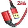 AINOPE USB 3.0 Extension Cable Type A Male to Female Extension Cord 2PACK 3.3FT Durable Braided Material Fast Data Transfer Compatible with USB Keyboard,Mouse,Flash Drive, Hard Drive,Printer AINOPE USB 3.0 Extension Cable Type A Male to Female Extension Cord 2PACK 3.3FT Durable Braided Material Fast Data Transfer Compatible with USB Keyboard,Mouse,Flash Drive, Hard Drive,Printer