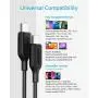 USB C to USB C Cable, Anker Powerline III USB-C to USB-C Fast Charging Cord (6 ft), 60W Power Delivery PD Charging for Apple MacBook, iPad Pro 2020, Samsung Galaxy S10 Plus S9 S8 Plus, Pixel, and More