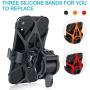 Bike Phone Mount - Trkimal Universal Adjustable Cell Phone Holder for Bicycle Motorcycle Compatible with iPhone Max Xr Xs X Pro 11 8 7 Plus Samsung Galaxy S20 S10 S9 S8 S7 Edge Note 10 9 8