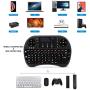 (Upgraded) Rii i8+ Mini Bluetooth Keyboard with Touchpad＆QWERTY Keyboard, Backlit Portable Wireless Keyboard for Smartphones laptop/PC/Tablets/Windows/Mac/TV/Xbox/PS3/Raspberry Pi.Black