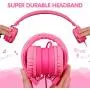 ONTA gorsun Foldable On Ear Audio Adjustable Lightweight Headphone for Kids Cellphones Smartphones iPhone Laptop Computer Mp3/4 Earphones (Pink) ONTA gorsun Foldable On Ear Audio Adjustable Lightweight Headphone for Kids Cellphones Smartphones iPhone Laptop Computer Mp3/4 Earphones (Pink)