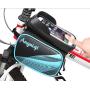 ZFF Travel Waterproof Bicycle Bag Tube Bag Mountain Bike Saddle Bag Bicycle Riding Equipment 6.2 Inch Mobile Phone Bag Accessories