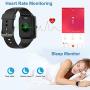 Willful Smart Watch for Android Phones and iOS Phones Compatible iPhone Samsung, IP68 Swimming Waterproof Smartwatch Fitness Tracker Fitness Watch Heart Rate Monitor Smart Watches for Men Women Black