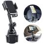 Car Cup Holder Phone Mount, Mikikin Cell Phone Holder Universal Adjustable Cup Holder Cradle Car Mount with Flexible Long Neck for iPhone 11 Pro/XR/XS Max/X/8/7 Plus/Samsung S10+/Note 9/S8 Plus/S7 Edg