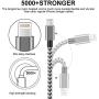 Short iPhone Cable IVVO 4Pack 1FT Braided Data Sync Cable for Phone X XS Max 8 7 6S Plus Pad 2 3 4 Mini, Pad Pro Air, Pod Nano Touch(Black)