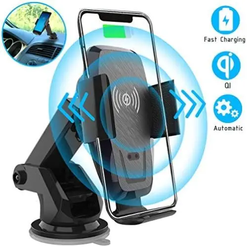 Iotton Wireless Car Charger, Auto Clamp 10W/7.5W Qi Fast Charging Car Mount, Windshield Dash Air Vent Phone Holder Compatible iPhone 11/11 Pro/11 Pro Max/XS/XS Max/X/8/8+, Samsung Note10/S10/S10+/S9 Iotton Wireless Car Charger, Auto Clamp 10W/7.5W Qi Fast Charging Car Mount, Windshield Dash Air Vent Phone Holder Compatible iPhone 11/11 Pro/11 Pro Max/XS/XS Max/X/8/8+, Samsung Note10/S10/S10+/S9