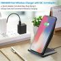 Fast Wireless Charger, NANAMI Qi Certified Charging Stand [with QC3.0 Adapter],7.5W Compatible iPhone SE/11/11 Pro/11 Pro Max/XS Max/XS/XR/X/8 Plus,10W for Samsung Galaxy S20/S10/S9/S8/S7/Note 10+/9/8