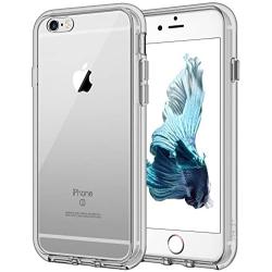 JETech Case for Apple iPhone 6 and iPhone 6s, Shock-Absorption Bumper Cover, Anti-Scratch Clear Back (Gray)