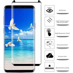 [2-Pack] Keklle Galaxy S9 Screen Protector, Case Friendly,Anti-Scratch,Anti-Bubble,High Definition 3D Curved Tempered Glass Film Suitable for Samsung S9