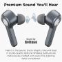 Wireless Earbuds | Boltune Bluetooth 5.0 Earbuds | 40 Hr Playing Time | USB-C Quick Charge | IPX8 Waterproof |Stereo Sound Deep Bass Bluetooth Headphones | Built-in Mic - Grey