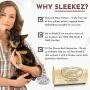 SleekEZ Original Deshedding Grooming Tool for Dogs, Cats & Horses - Undercoat Brush for Short & Long Hair - Painlessly Remove 95% of Loose Hair, Fur & Dirt