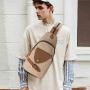 Canvas Sling Bag Small Crossbody Backpack Shoulder Casual Daypack Rucksack for Men Women Outdoor Cycling Hiking Travel