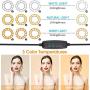 Ring Light with Stand, HeertTOGO Selfie Ring Light for iPhone Android, 2 Ring Light 3 Lighting Modes 10 Brightness Level LED Ring Light with Remote Control for Vlog Makeup YouTube Video