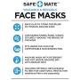 Safe+Mate x Case-Mate - Cloth Face Mask - Washable & Reusable - Adult L/XL - Cotton - with Filter - 3 Pack - Black