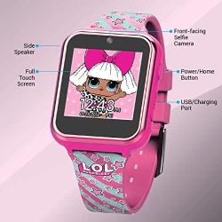 L.O.L. Surprise! Touch-Screen Smartwatch, Built in Selfie-Camera, Easy-to-Buckle Strap, Pink Smart Watch - Model: LOL4104