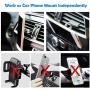 Phone Ring Holder Stand, 2 in 1 Universal Air Vent Car Phone Mount and Finger Grip Ring, 360°Rotation & 180°Flip with Strong Sticky Gel Pad compatible with iPhone X/8/7/6s/Plus, Galaxy S9/S8/S7/S6