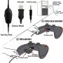 Gaming Headset with Mic,Noise Canceling LED Light Over-Ear Headphone for PS4,Lapto,PC,Xbox One,Nintendo Switch (Black)