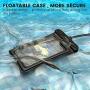 Floatable Waterproof Phone Pouch, Cambond Floating Water Proof Cell Phone Case Both Sides Clear Dry Bag for iPhone XS Max/XR/X/8/7 Plus Galaxy Pixel Up to 6.5", Snorkeling Cruise Ship Kayaking, 4 Pack