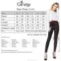 Ginasy Faux Leather Leggings Pants Stretchy High Waisted Tights for Women