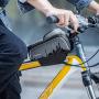 ROCKBROS Bike Phone Bag Bicycle Phone Mount Bag Front Frame Bag Waterproof Bike Bag Phone Holder Top Tube Bike Pouch Compatible with iPhone 11 Pro XR/XS Max 7/8 Plus Galaxy S8/S9 Phone Below 6.2"